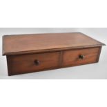 A Late 19th century Mahogany Stand with two Drawers, 46cms Wide