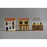 Three Royal Crown Derby Houses, Limited Edition Post Office, Coronation Arms and Goviers of Sidmouth