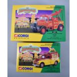 Two Boxed Corgi Classic Showmans Range Vehicles, Scammell Highwayman Crane Set and Morris 1000