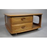 An Ercol Pandora Light Elm Coffee Table, 80cm Square