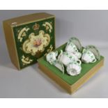 A Vintage Boxed Royal Crown Derby Tea For Two Set