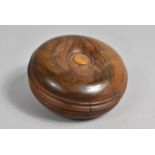 A Souvenir Jerusalem "Brighton Bun" Candlestick in Olivewood, Condition Issues, 10cms Diameter