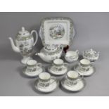 A Wedgwood Chinese Legend Coffee Service to Comprise Coffee Pot, Teapot, Jug, Two Handled Tray,