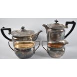 An Edwardian Four Piece Silver Plated Tea Service by E and Co