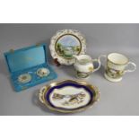 A Collection of Coalport relating to The Ironbridge to include Limited Edition Tray, Decorated