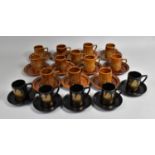 A Portmeirion Totem Treacle Glazed Coffee Set Together with a Part Phoenix Example
