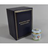 A Boxed Halcyon Days Enamel Box, Hot Air Balloons