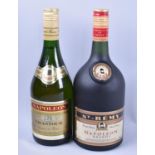 Two Bottles of French Napoleon Brandy, St Remy and Chantour