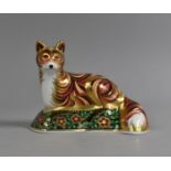 A Royal Crown Derby Paperweight, Devonian Fox Cub, Signature Edition of 1500, Gold Button
