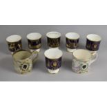 A Collection of Six Various Commemorative Limited Edition Coalport Goblets Together with Two