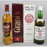 Two Bottles of Blended Scotch Whisky, Islay Mist and Grants, Both in Cardboard Cartons