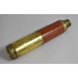 A 19th Century Brass Three Drawer Telescope Inscribed G Wilson, London, Improved Day or Night,