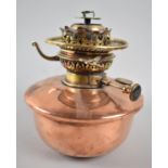 A Late Victorian Copper and Brass Veritas Oil Lamp