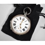 A Continental Silver Cased Open Faced Pocket Watch