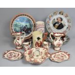 A Collection of Various Ceramics to comprise Masons Mandalay Red, Spill Vase (AF) Royal Doulton