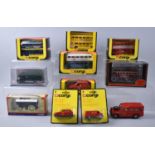 A Collection of Boxed and One Loose Corgi Diecasts to Include Buses, Post Van, Showman Engines etc