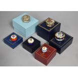 A Large Collection of Various Halcyon Day Enamelled Boxes, Christmas