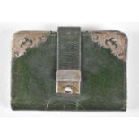A 19th Century Silver Mounted Calf Skin Fitted Purse