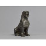 A Vintage Armstrong Siddeley Aluminium Car Mascot in the Form of a Seated Sphinx