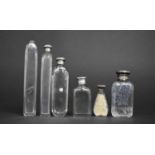 A Collection of Various Glass and Silver Topped Bottles etc