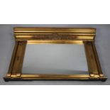 A Large and Impressive Overmantle Mirror with Gilt Frame, 138cm x 92cm