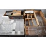 Two Boxes Containing Plastic Sample Cases etc