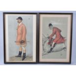 Two Framed Vanity Fair Prints, 18.5x33cm