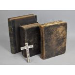 A Mother of Pearl Mounted Crucifix, 1837 Holy Bible, Family Bible etc