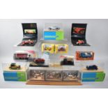 A Collection of Various Boxed Diecast Toys, Diorama in Hornby Railway Engine Box etc