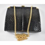 A Vintage Snake Skin Ladies Handbag,