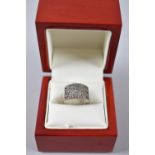 A Ladies Sterling Silver Filigree Dress Ring