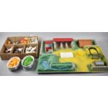 A Continental Farmyard Set Together with Britains Animals and Figures etc