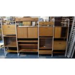 A Large Collection of Vintage Staples Ladderax Units, Shelves, Cabinets, Ladders, Original Catalogue