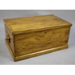 A Vintage Scumble Glazed Lift Top Tool or Blanket Box, 65cms Wide