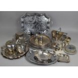A Large Collection of Various Metalwares to comprise Tray, Teawares Etc