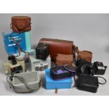 A Collection of Various Cameras to comprise Polaroid, 35mm Examples Etc