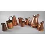 A Collection of Various 19th Century Copper Measures, Indian Seer Measure