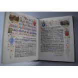 A Bound Commemorative Vellum and Paper Bound Document Celebrating the Retirement of The Bishop of
