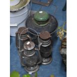 A Collection of Various Hurricane Lamps Etc