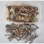 A Collection of Various Cabinet and Door Keys