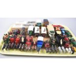 A Collection of Various Vintage and Modern Die Cast Cars, Floats, Steam Engines and Steam Wagons