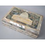A Novelty Mother of Pearl Mounted Box, "Dome Of The Rock Mosque, Jerusalem", 18cms Wide