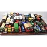 A Collection of Various Vintage and Modern Die Cast Cars, Floats, Steam Engines and Steam Wagons