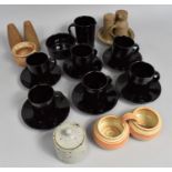 A Collection of Various Studio Pottery to comprise Prinknash Condiment Pot, Cruet, Coffee Set Etc