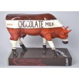 A Modern Cow Parade Figure, Chocolate Milk Pure, 28cms Long
