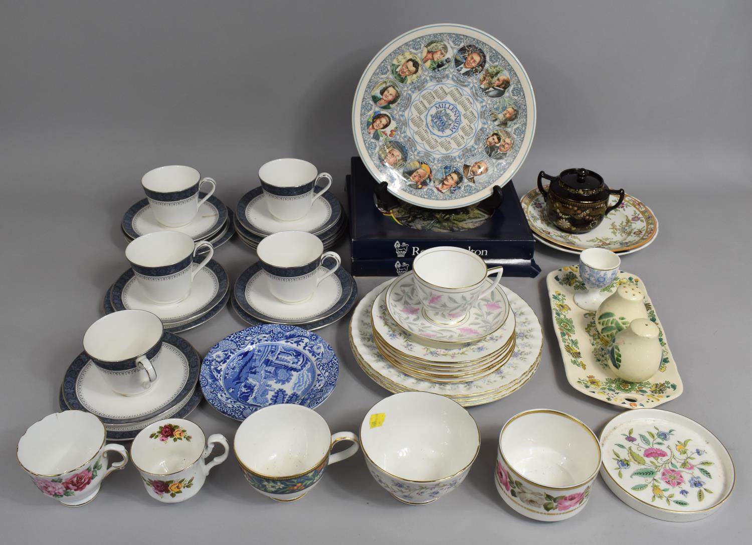 A Collection of Various Ceramics to comprise Part Royal Doulton Sherbrooke Tea Set (Seconds and with