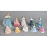 A Collection of Various Coalport and Royal Doulton Ladies to comprise Enchantment HN2178, Rose