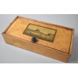 A Late 19th Century Mauchline Ware Box with Hinged Lid, 22.5cms Wide