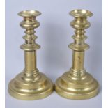 A Pair of Late 19th Century Candlesticks, 18cms High