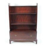 A Stag Mahogany Waterfall Bookcase, 76cms Wide